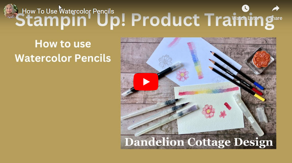 Different Ways to colour – Watercolour Pencils – Leslie Watkins