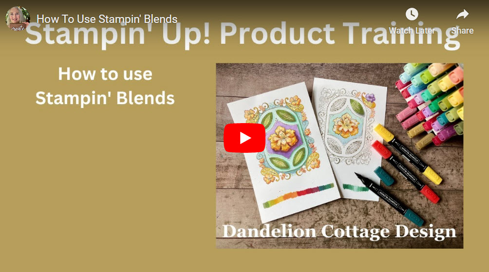 Different Ways to colour – Stampin’ Blends – Leslie Watkins