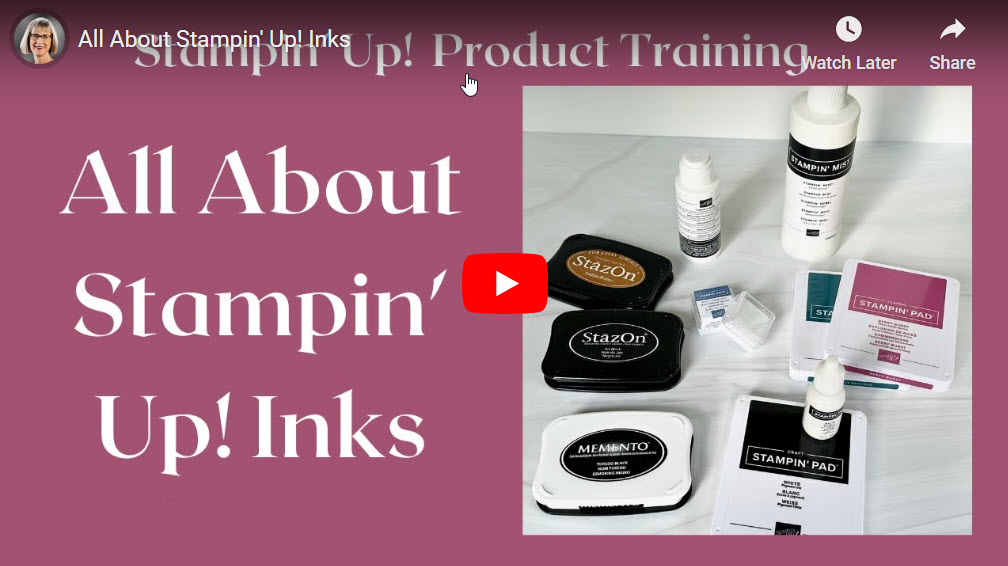 Inks – Classic, Memento, Stazon, White, Versamark + all cleaning products – Susan Campfield